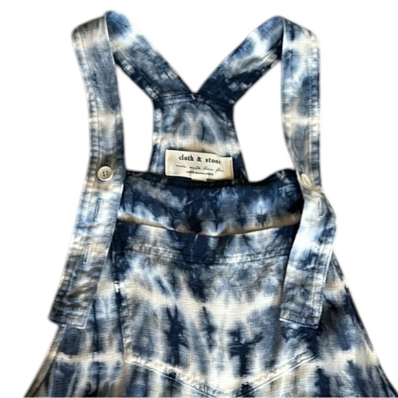 Cloth & Stone Anthropologie Asta Tie Dye Jumpsuit Romper Overalls in Sz XS - Picture 5 of 12